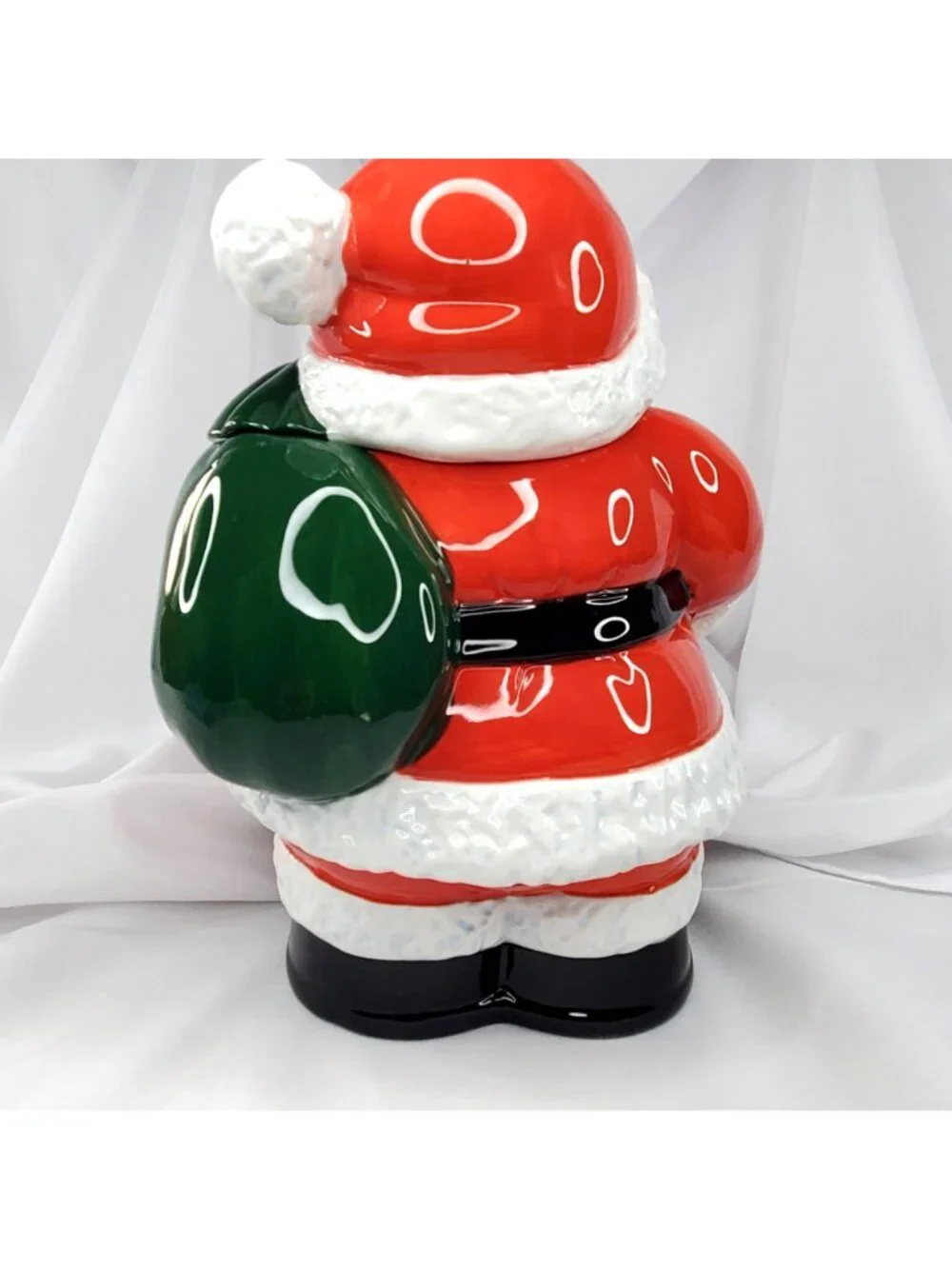 Royal Seasons Ceramic Santa Cookie Jar Hand-Painted 11